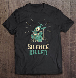 funny-silence-killer-drummer-design-t-shirt