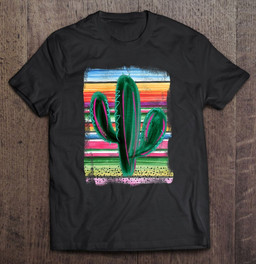 funny-cactus-serape-cactus-print-turquoise-t-shirt