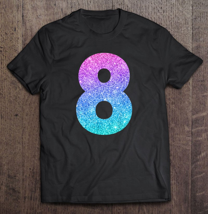 8th-birthday-for-girls-number-8-ver2-t-shirt