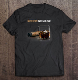 funny-bourbon-gifts-with-sayings-bourbon-whisperer-t-shirt