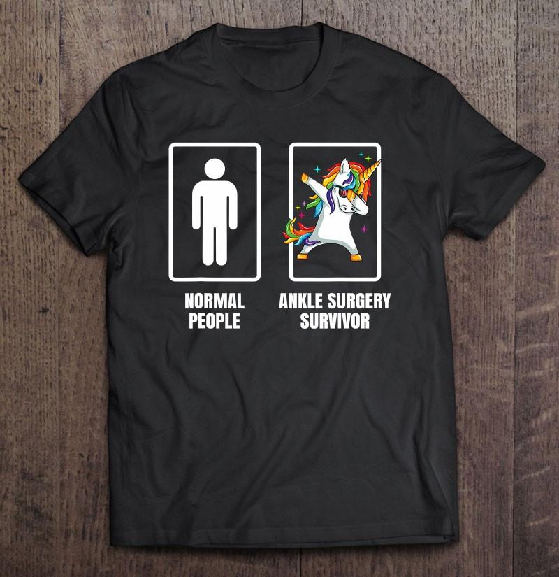 dabbing-unicorn-ankle-surgery-survivor-recovery-get-well-t-shirt