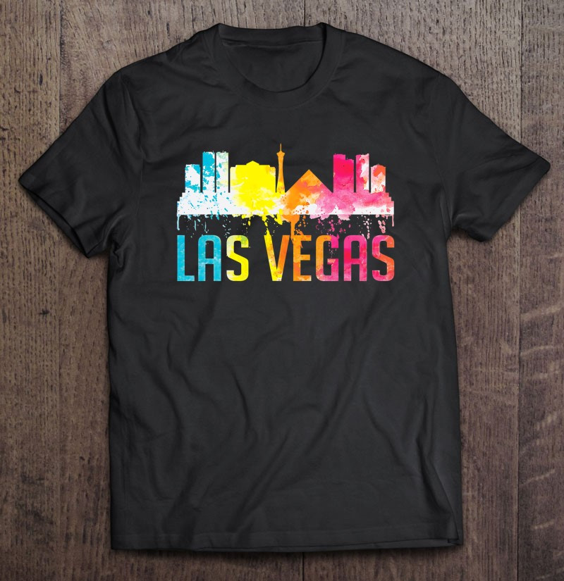 las-vegas-nevada-watercolor-art-city-skyline-souvenir-t-shirt