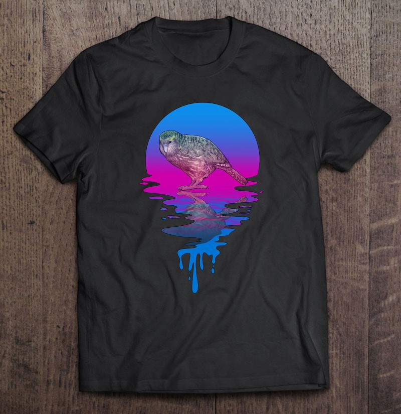 vintage-retro-sunset-kakapo-t-shirt