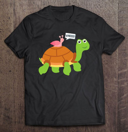 wheee-snail-riding-on-turtle-adorable-animal-friends-t-shirt