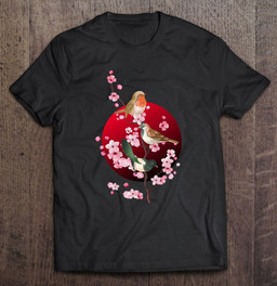 birds-sit-on-spring-cherry-blossom-japanese-sakura-flowers-t-shirt