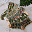 Fashion Floral Cotton Socks