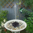 Floating Waterfall Fountain Solar Panel Powered Fountain Water Pump