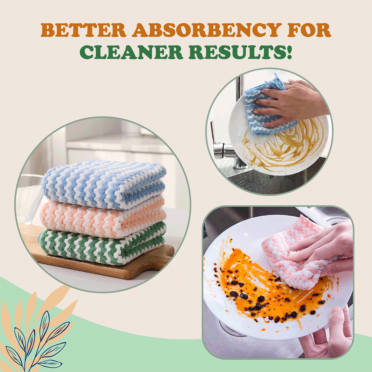 Super Absorbent Microfiber Cleaning Cloth