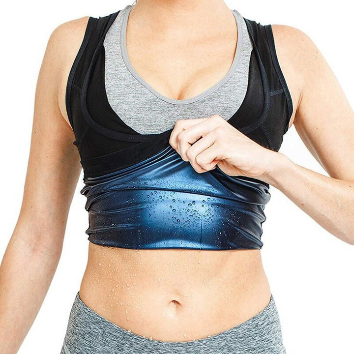 Women's Fitness vest Sweet Sweat Shaping Corset Flat Belly Tummy Control Sports Sauna Effect Slimming Vest Waist Trainer Corsets