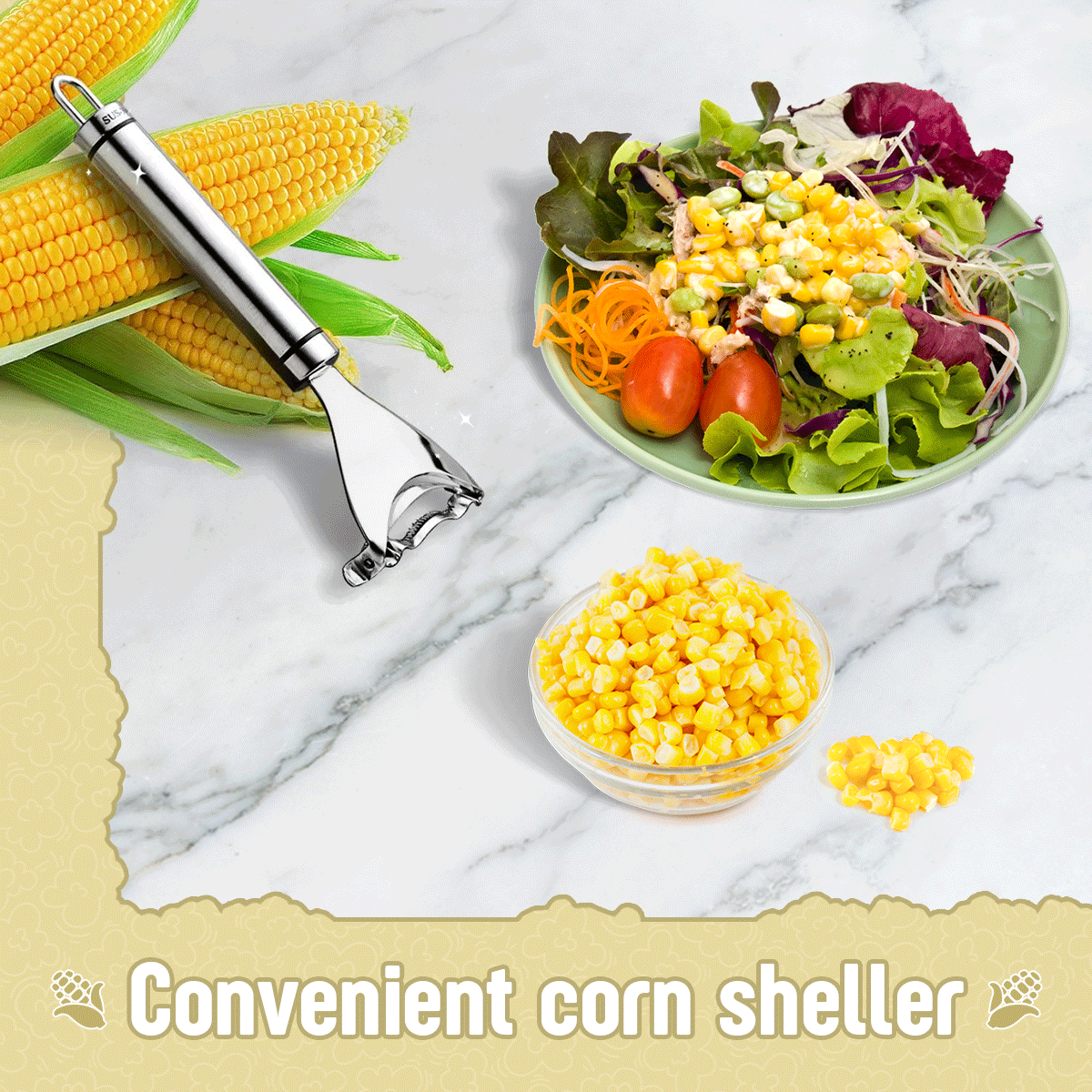 Handy Stainless Steel Corn Sheller