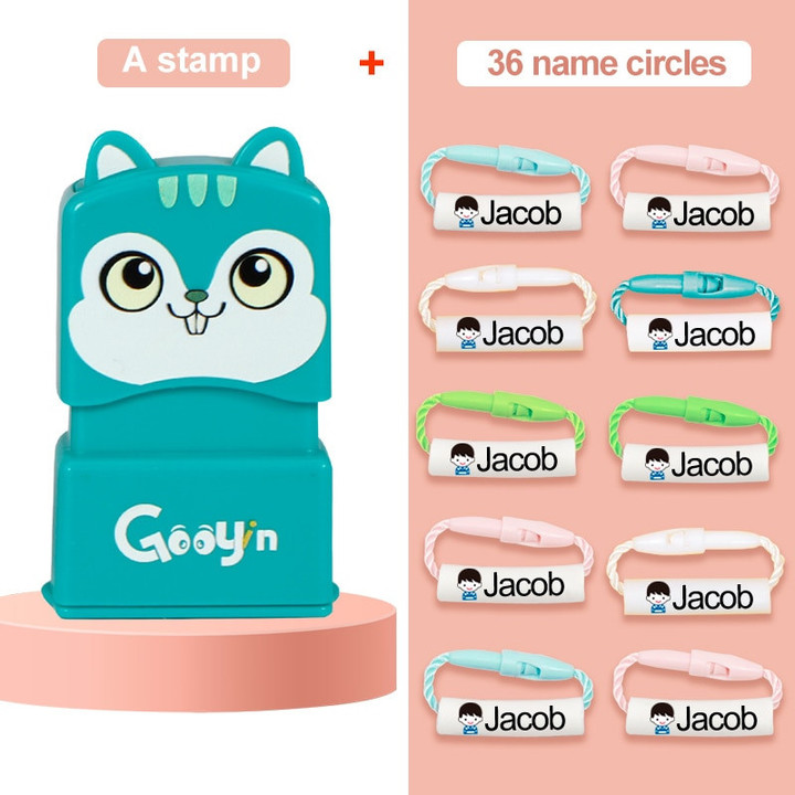 Customized Name Stamp Waterproof Toy Baby Student Clothes Chapter Wash Not Faded Children's Seal Customized Stamp Gifts