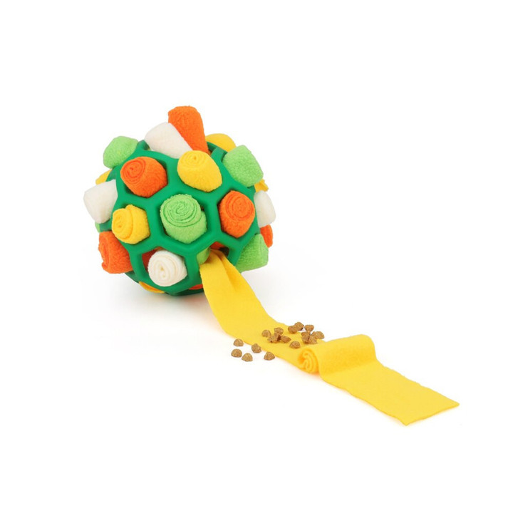 Dog Sniffing Ball Toy Pet Tibetan Food Slow Feeding Rubber Ball Increase IQ Leakage Food Feeder Puppy Training Games Sniff Ball