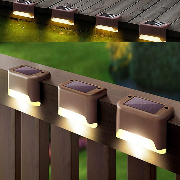 Baluster Lamp Solar LED Outdoor Decoration Steps Automaticity Lamps IP65 Waterproof Garden Pathway Yard Atmosphere Balcony Fence