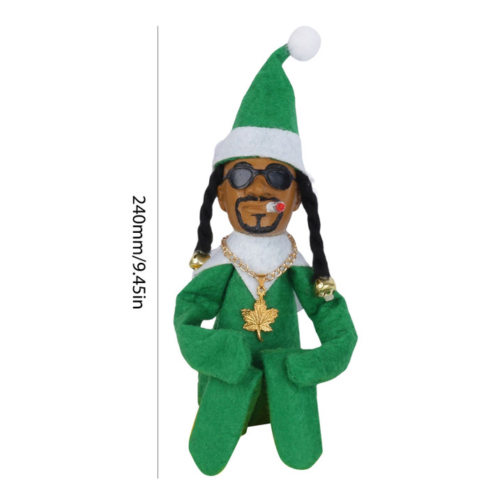Christmas Snoop On A Stoop Elf Doll Bent Christmas Elf Doll Home Decoration New Year Gift Ornament for Kids Children 1/2pcs