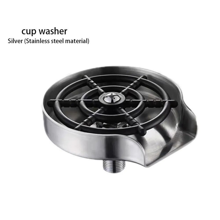 Cup Washer Kitchen Home Bar Sink Faucet Useful Items Cleaning Products Automatic High Pressure Glass Washer Rinser Accessories