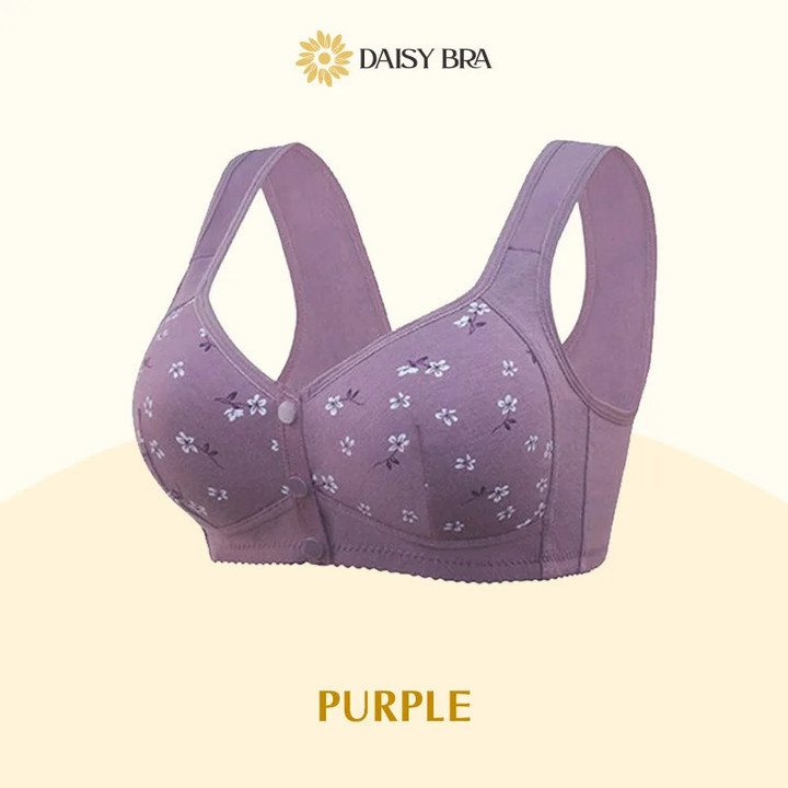 CONVENIENT FRONT BUTTON Daisy BRA Non-steel Ladies Bra Front Opening and Closing Underwear Comfortable Breathable Push Up Ladies