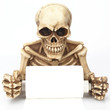 Skull Shaped Tissue Holder (Toilet Roll Paper, Kitchen Hanging Tissue Box)