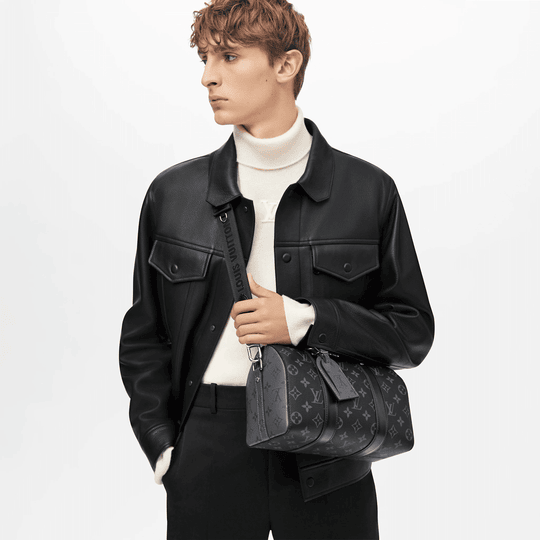 Classic Keepall Monogram Eclipse Canvas Leather Bag - Leather Men's Handbag - Bagsfits
