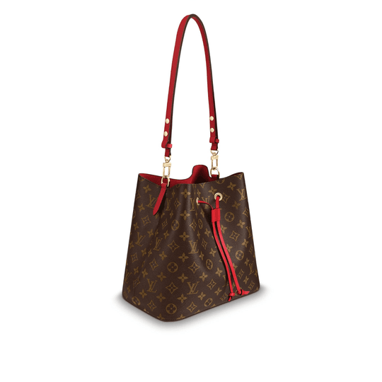 Monogram Canvas and Leather Handbag NeoNoe - Crossbody Bucket Bag