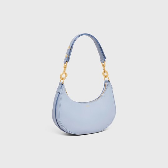 Arctic Blue Medium Strap Ava Bag In Smooth Calfskin - Leather Women's Handbag - Bagsfits