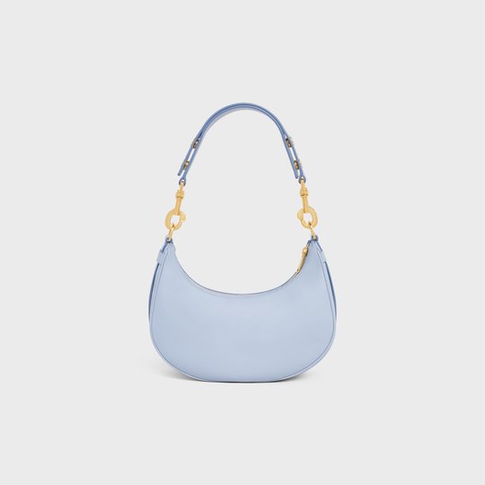 Arctic Blue Medium Strap Ava Bag In Smooth Calfskin - Leather Women's Handbag - Bagsfits