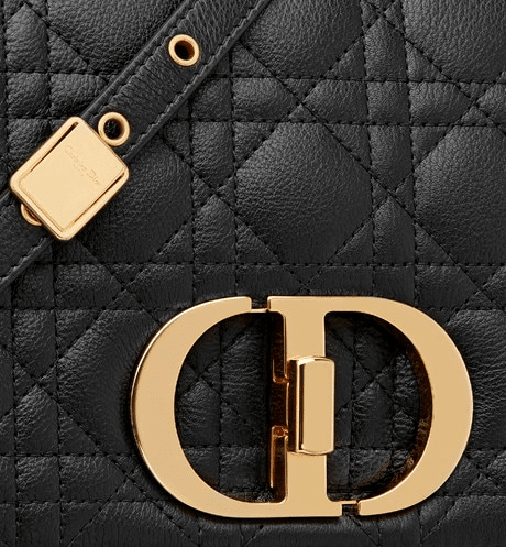 Black Supple Cannage Medium Caro Bag - LEATHER WOMEN'S CROSSBODY BAG