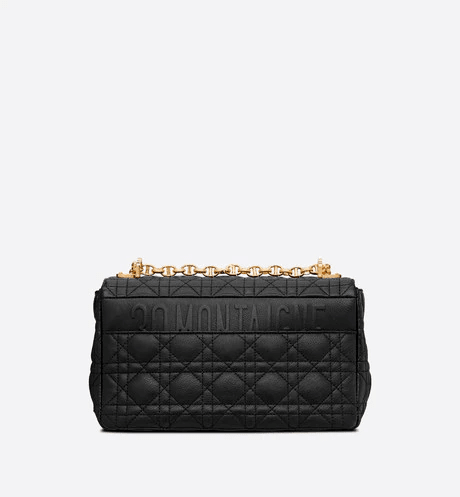 Black Supple Cannage Medium Caro Bag - LEATHER WOMEN'S CROSSBODY BAG
