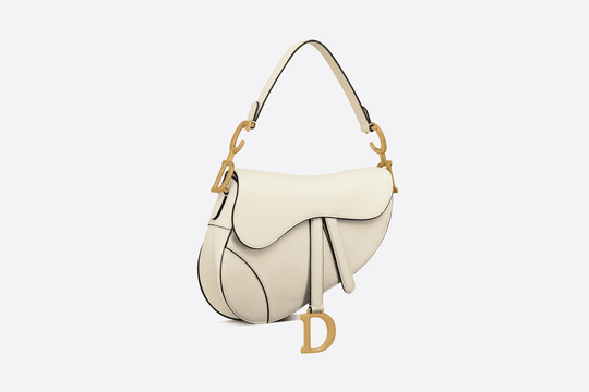 Latte Grained Calfskin Saddle Bag - Women’s Leather Bag