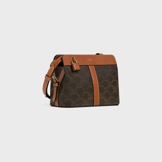 Tan Teen Cabas De France In Triomphe Canvas And Calfskin - Leather Women's Handbag - Bagsfits