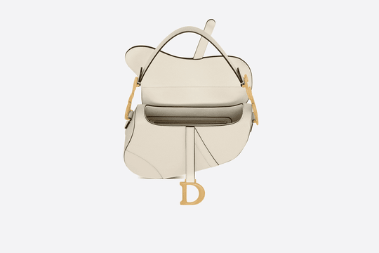 Latte Grained Calfskin Saddle Bag - Women’s Leather Bag