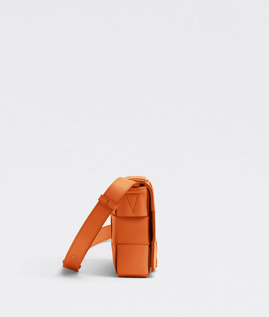 Burned Orange Cassette Leather Bag - Leather Women's Handbag - Bagsfits