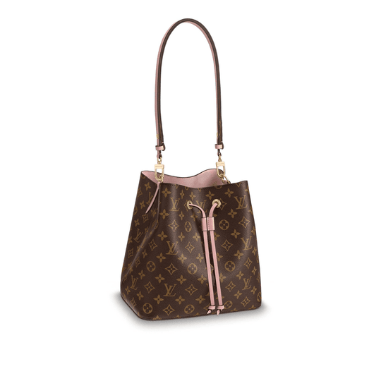 Monogram Canvas and Leather Handbag NeoNoe - Crossbody Bucket Bag
