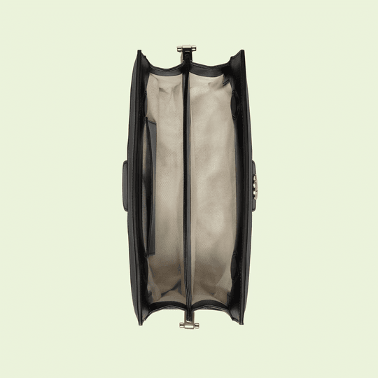 Black GG Matelassé Leather Shoulder Bag - Leather Women's Handbag - Bagsfits