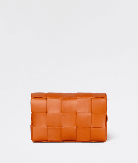 Burned Orange Cassette Leather Bag - Leather Women's Handbag - Bagsfits