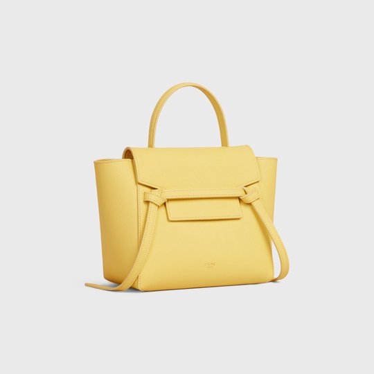 Acacia Nano Belt Bag In Grained Calfskin - Leather Women's Handbag - Bagsfits