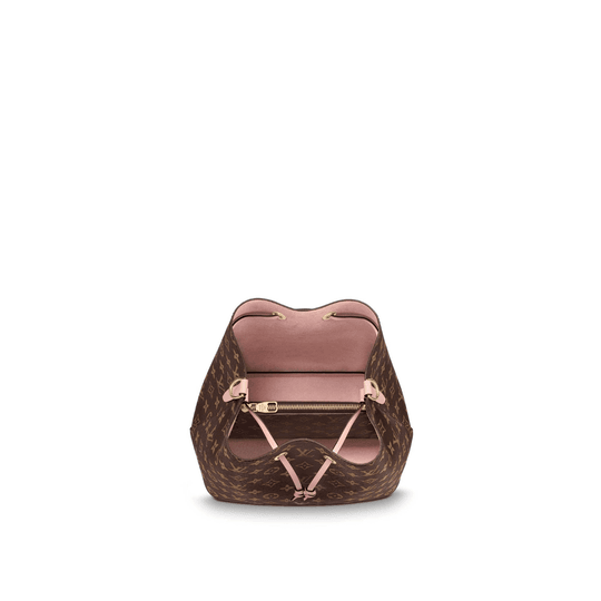 Monogram Canvas and Leather Handbag NeoNoe - Crossbody Bucket Bag