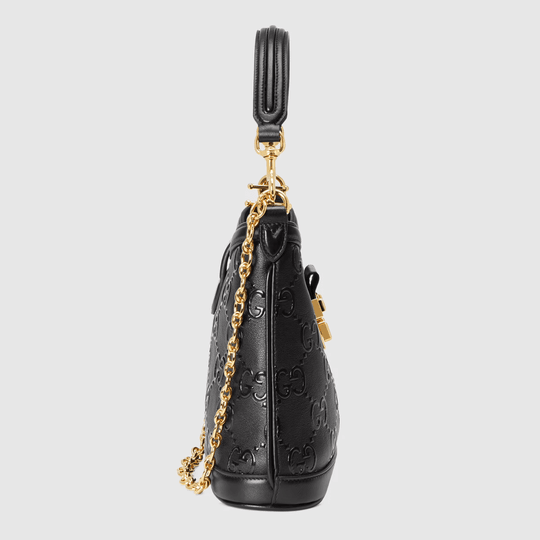 Black Small GG Shoulder Bag - Leather Women's Handbag - Bagsfits