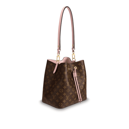 Monogram Canvas and Leather Handbag NeoNoe - Crossbody Bucket Bag