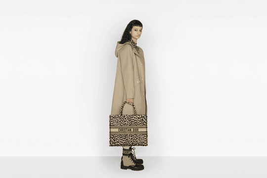 Beige Multicolor Mizza Embroidery Book Tote Bag - Women’s Leather Bag