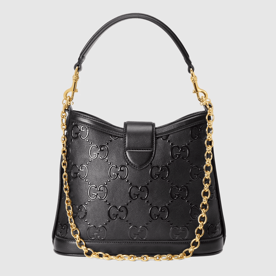 Black Small GG Shoulder Bag - Leather Women's Handbag - Bagsfits
