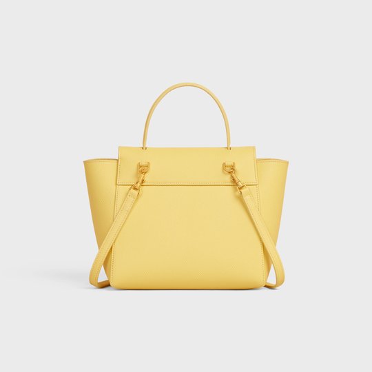 Acacia Nano Belt Bag In Grained Calfskin - Leather Women's Handbag - Bagsfits