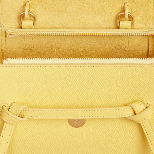 Acacia Nano Belt Bag In Grained Calfskin - Leather Women's Handbag - Bagsfits