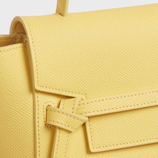 Acacia Nano Belt Bag In Grained Calfskin - Leather Women's Handbag - Bagsfits