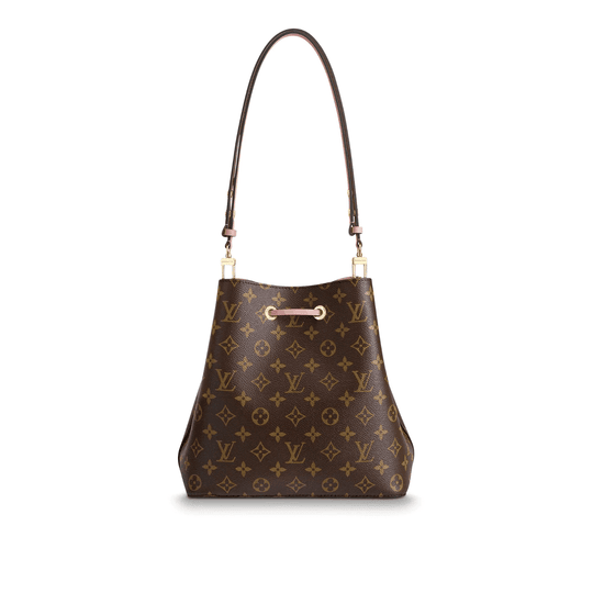 Monogram Canvas and Leather Handbag NeoNoe - Crossbody Bucket Bag