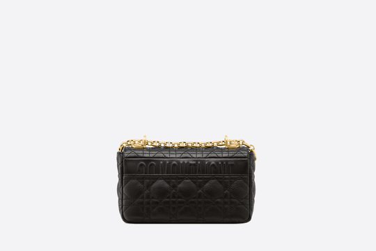 Black Supple Cannage Calfskin Small Caro Bag - Women’s Leather Bag