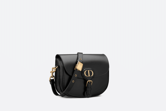 Black Box Calfskin Medium Bobby Bag - Leather Women's Handbag - Bagsfits