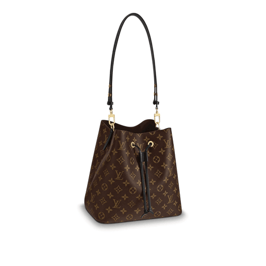 Monogram Canvas and Leather Handbag NeoNoe - Crossbody Bucket Bag