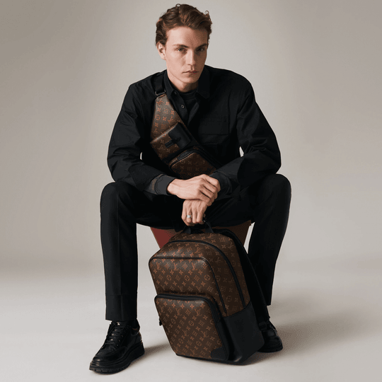 Dean Backpack Monogram Macassar - Leather Men's Backpack