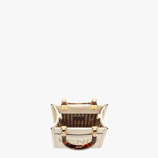 Mini Sunshine Shopper Bag - Leather Women's Handbag - Bagsfits