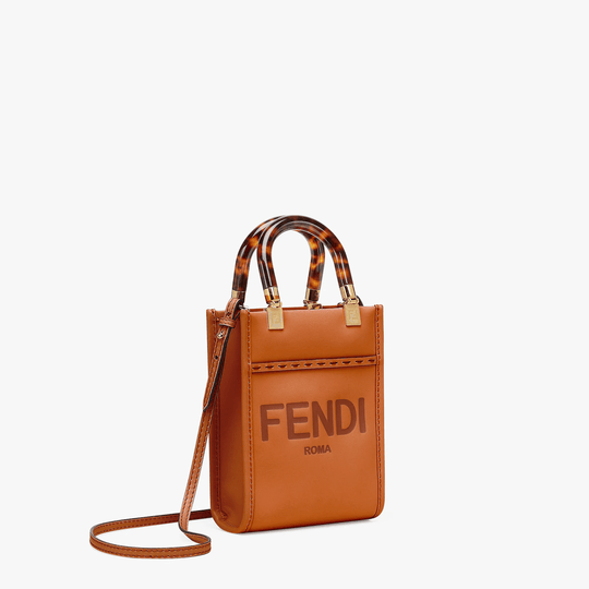 Mini Sunshine Shopper Bag - Leather Women's Handbag - Bagsfits